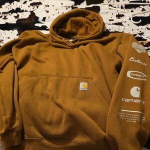 Carhartt Men's Brown Hoodie Sweater